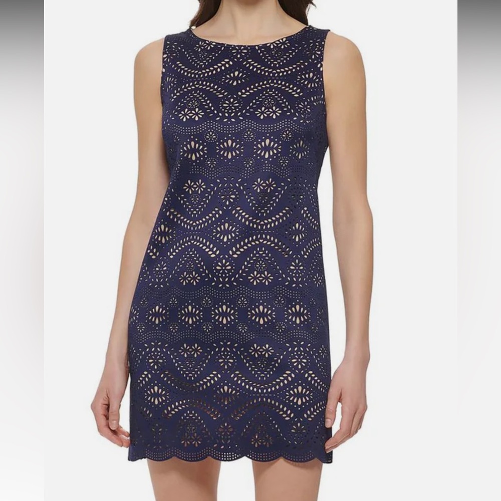 Jessica Howard Laser Cut Out Dress